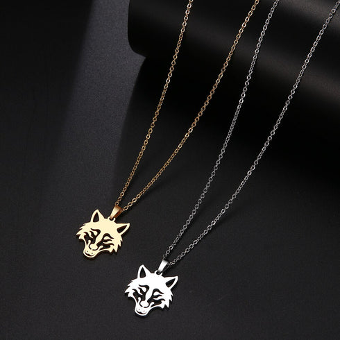 Collier Loup Minimaliste Femme